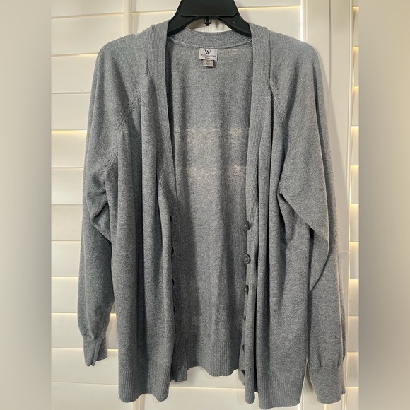 Worthington Classic Gray Women's Cardigan - Picture 1 of 4